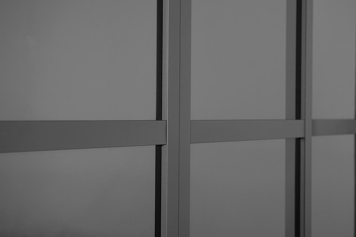 Pergola-Seitenteil Sliding PC Wall ca. 400 cm Alu Anthrazit - Anthrazit, MODERN, Kunststoff/Metall (400cm) - Gardenson