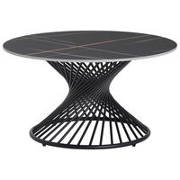 STOLIK KAWOWY MATHEO - czarny, Design, metal/ceramika (80/80/43cm) - MID.YOU
