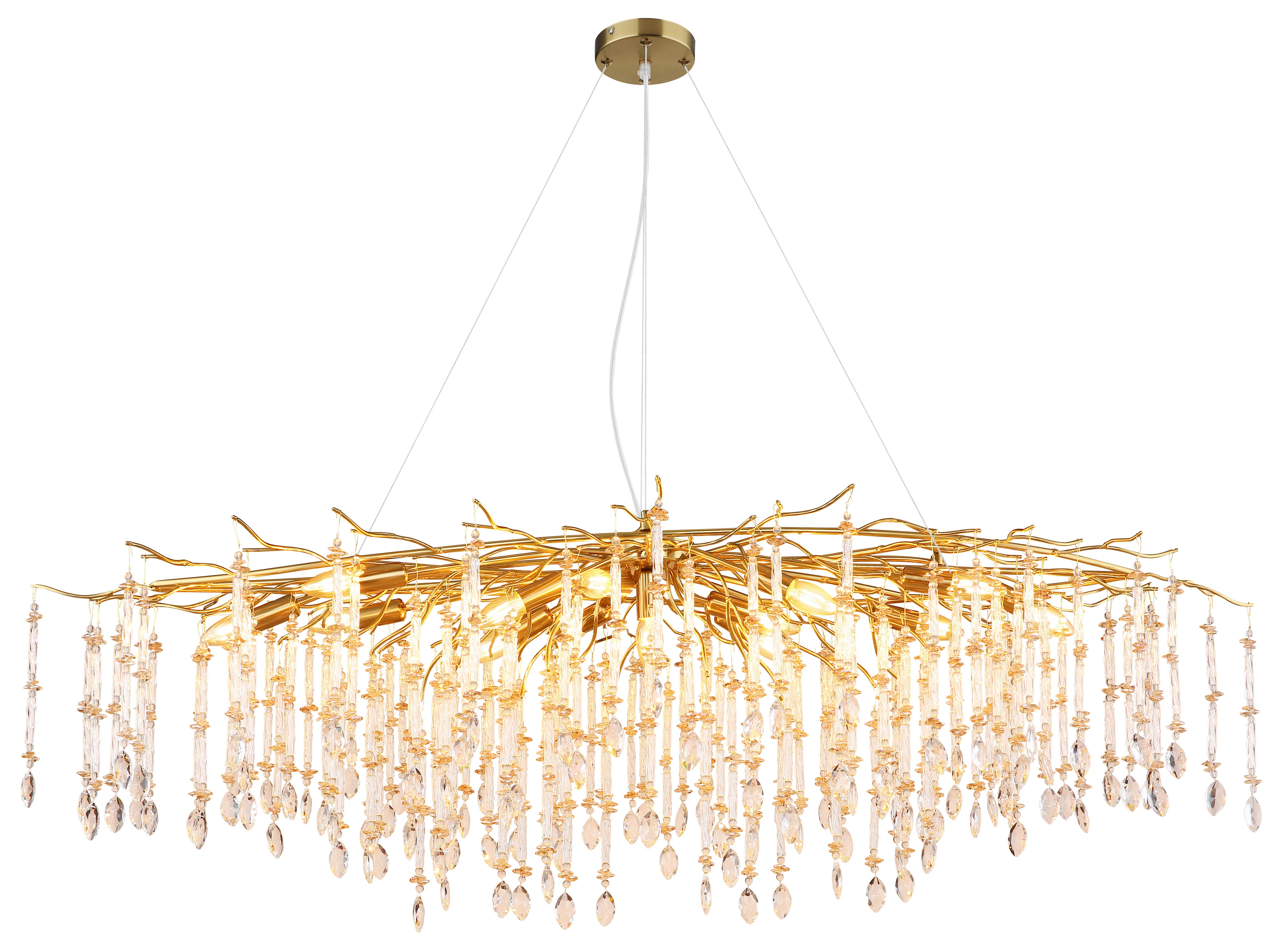 Hängeleuchte 64142h3 Gloria - Klar/Transparent, Konventionell, Glas/Kunststoff (150/60/120cm) - Globo