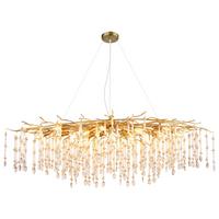 Hängeleuchte 64142h3 Gloria - Klar/Transparent, Konventionell, Glas/Kunststoff (150/60/120cm) - Globo