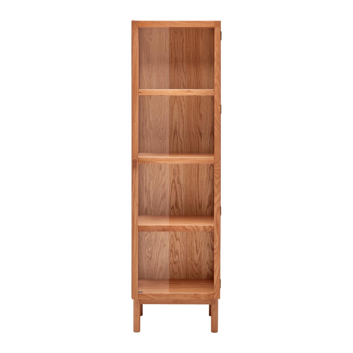 Vitrine Abir Eichefarben - Eichefarben/Naturfarben, MODERN, Karton/Glas (50/180/40cm) - Mömax