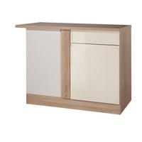 Eckunterschrank in Creme/Eiche 'Cardiff' - Creme, Basics, Holzwerkstoff (110/85/60cm) - Held