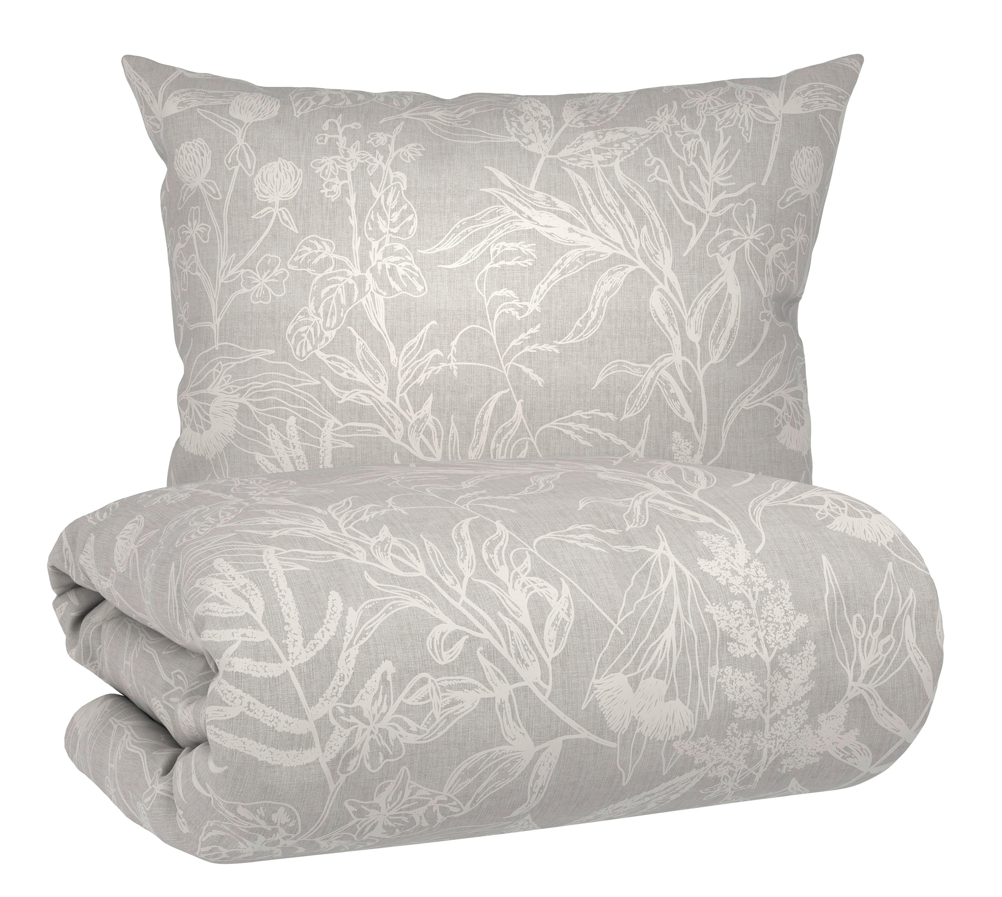 Lenjerie de pat Tylpur cca. 140x200/50x70 cm - gri deschis, textil (200/140/0,1cm) - Mömax