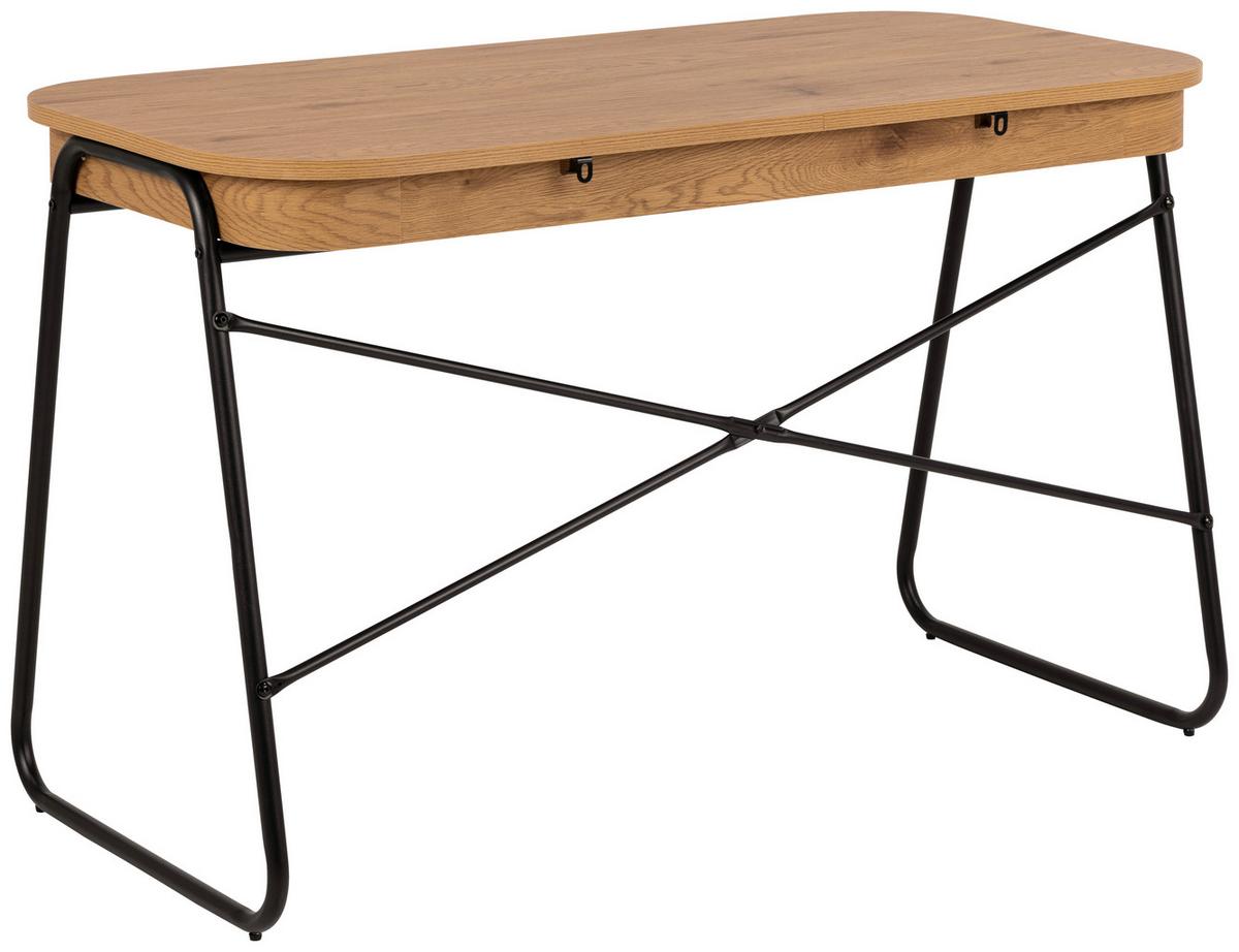BIURKO BLUETON - kolor dębowy, Design, materiał drewnopochodny/metal (120/60/75cm) - MID.YOU