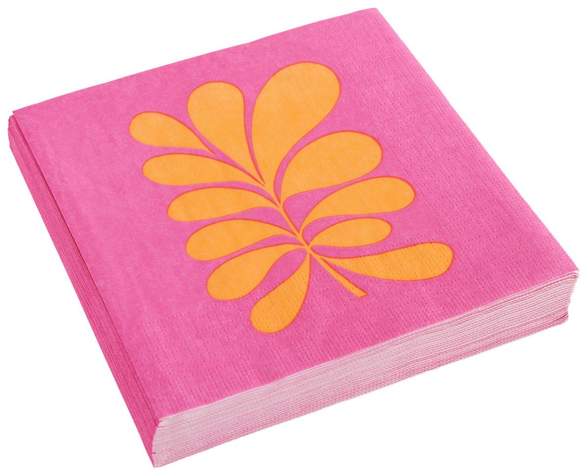 Servieta Kai - pink/oranžna, papir (33/33cm)