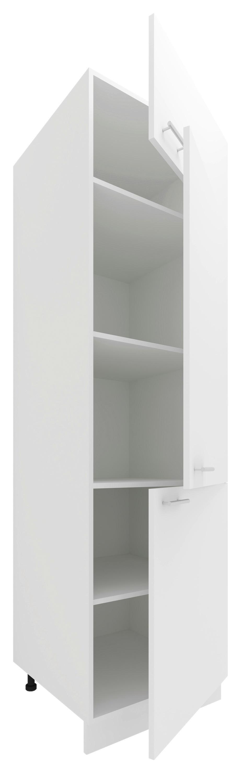 Omara Za Posodo Esilo, Bela - bela/barve aluminija, Konvencionalno, kovina/leseni material (60/207/57cm) - MID.YOU
