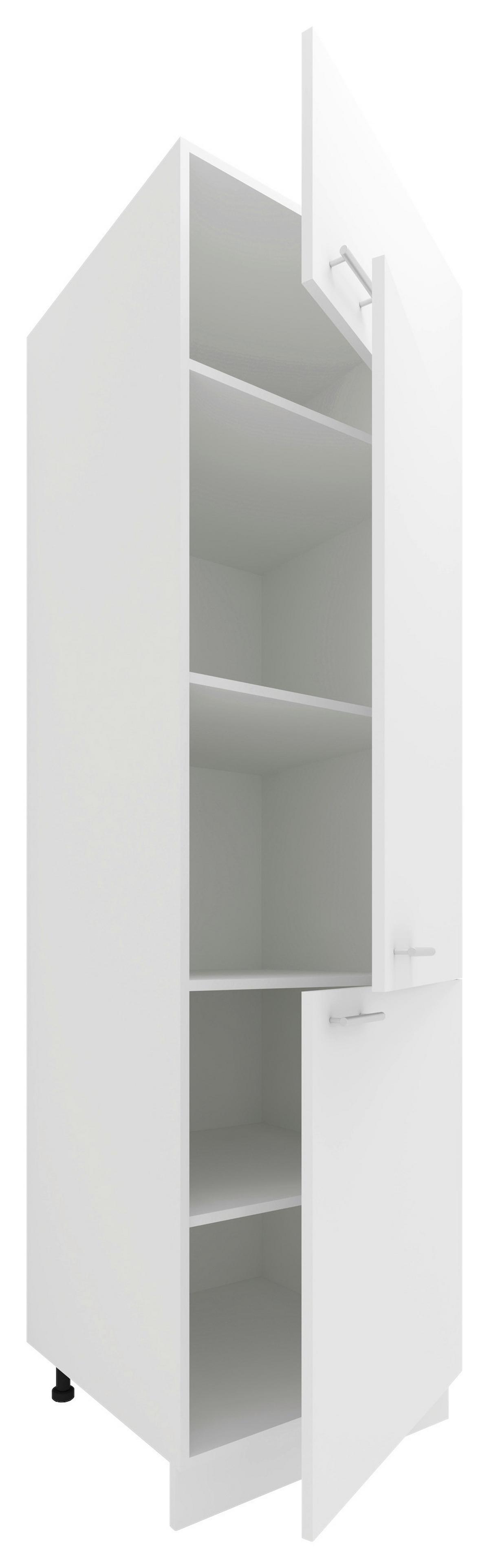 Omara Za Posodo Esilo, Bela - bela/barve aluminija, Konvencionalno, kovina/leseni material (60/207/57cm) - MID.YOU