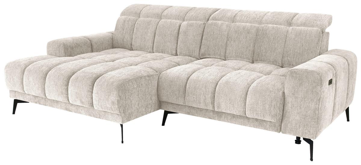 Kutna Garnitura Laya - krem, Moderno, tekstil (155/250cm) - Premium Living
