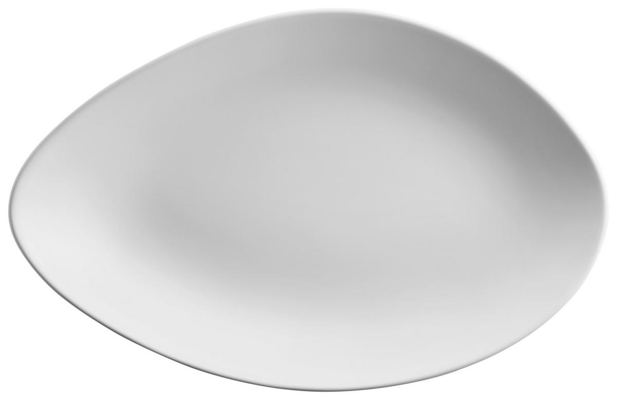 Teller Glendal aus Steinzeug, 4-teilig - Schwarz/Weiß, Basics, Keramik - Mäser