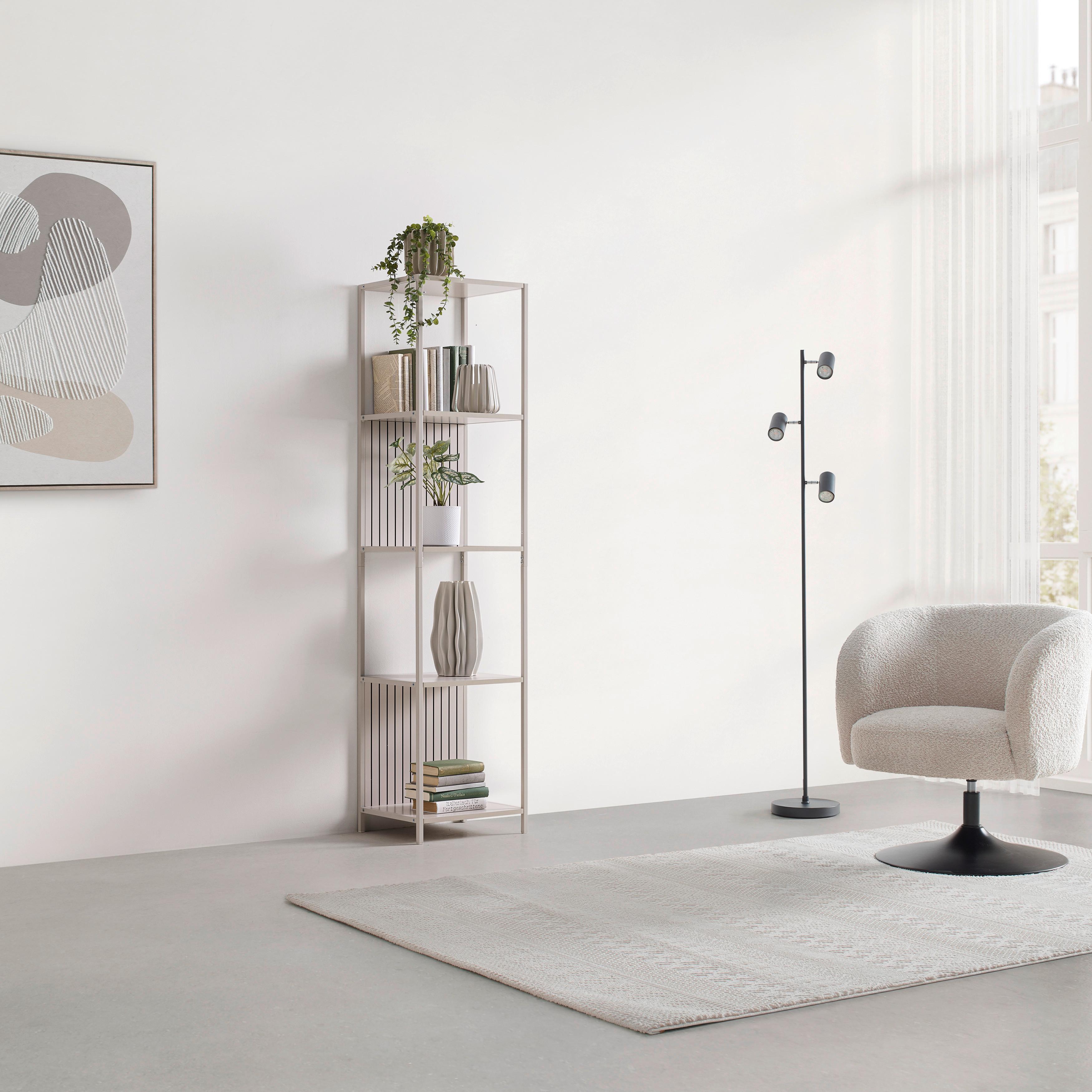 REGAL MODANO -EXKLUSIV- - Kaschmir, MODERN, Holzwerkstoff/Metall (40/170/35cm) - Mömax