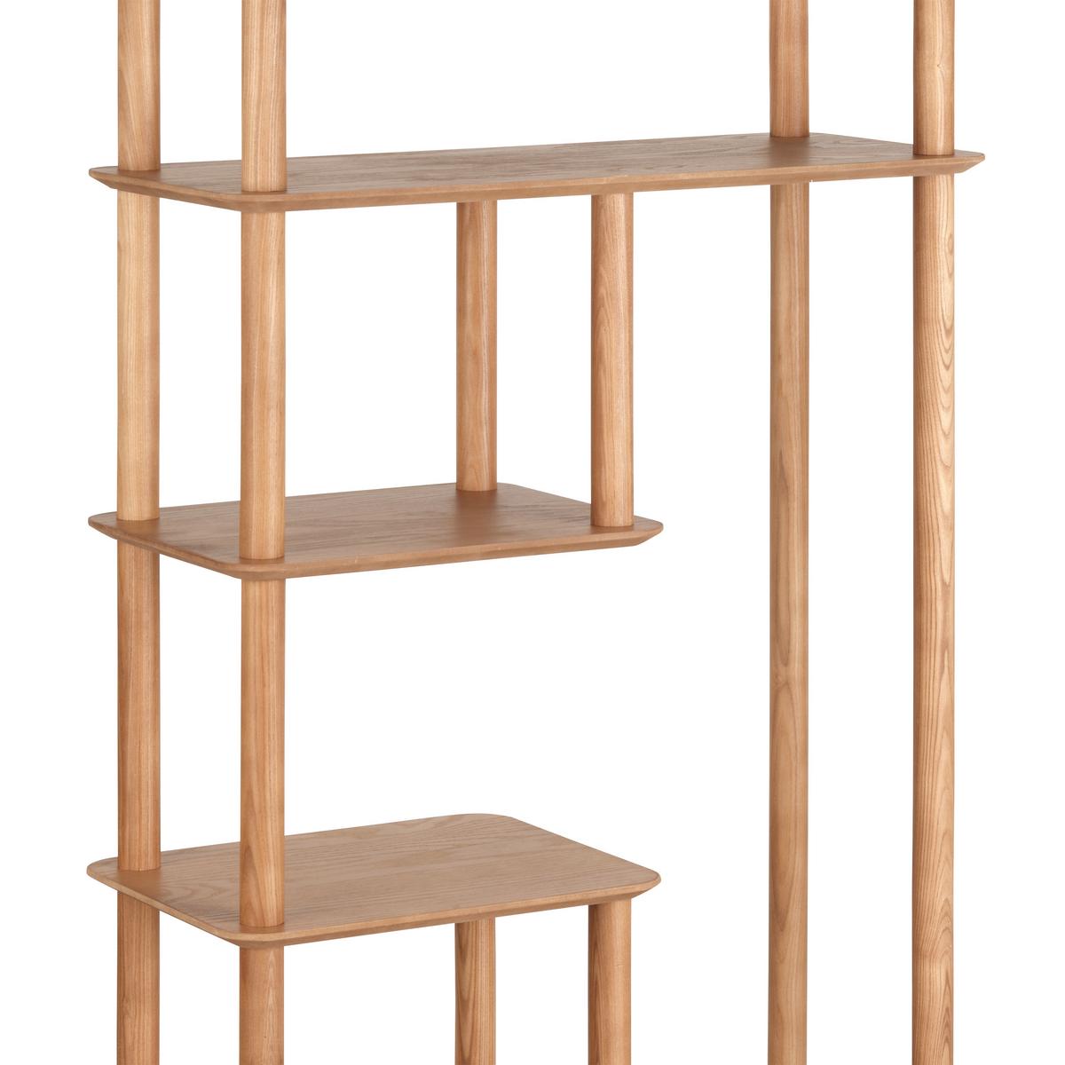 Álló Polc Mats - natúr színű, Modern, faalapú anyag/fa (70/142/30cm) - Premium Living