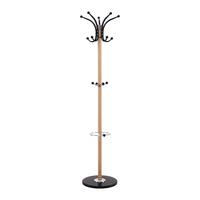 Kleiderständer Mucki In Schwarz/eichefarben - Eichefarben/Schwarz, Modern, Stein/Metall (39/171cm) - Mömax