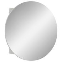 Omara Z Ogledalom Riff, Bela - bela, Moderno, leseni material (70/70/18cm) - MID.YOU