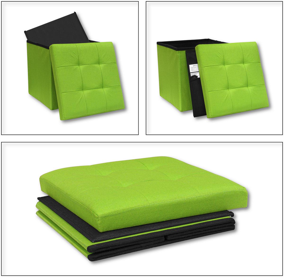 SITZBOX BOXAS - Grün, Basics, Holzwerkstoff/Kunststoff (38/38/38cm) - MID.YOU