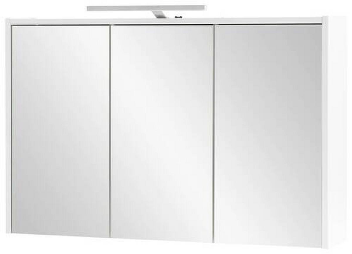 Spiegelschrank Flag ca. 93,5x60x16 cm Weiß - MODERN, Glas/Holzwerkstoff (93,5/60/16cm) - MID.YOU