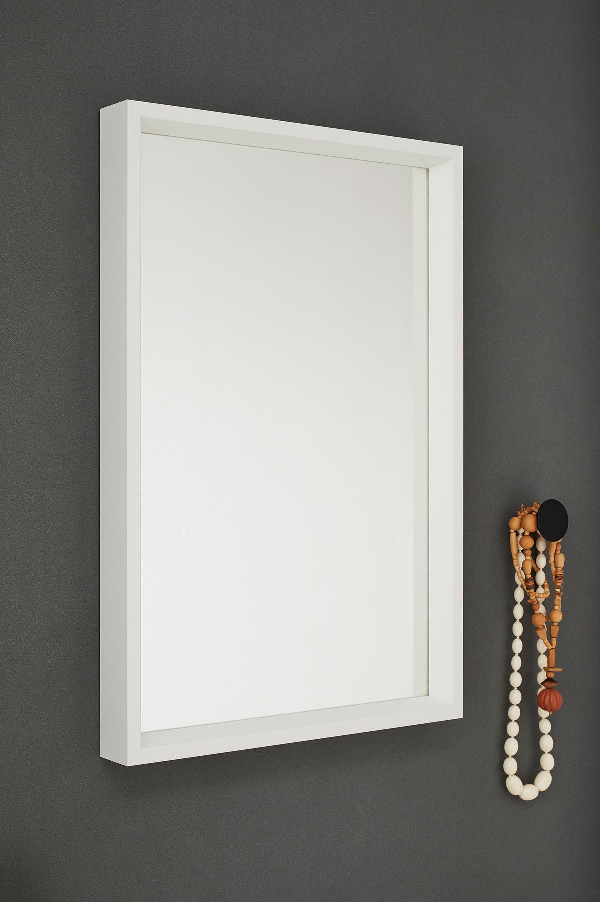 Gästebad Amy in Weiss - Weiss, Modern, Glas/Holzwerkstoff (41/165/23cm) - Mömax