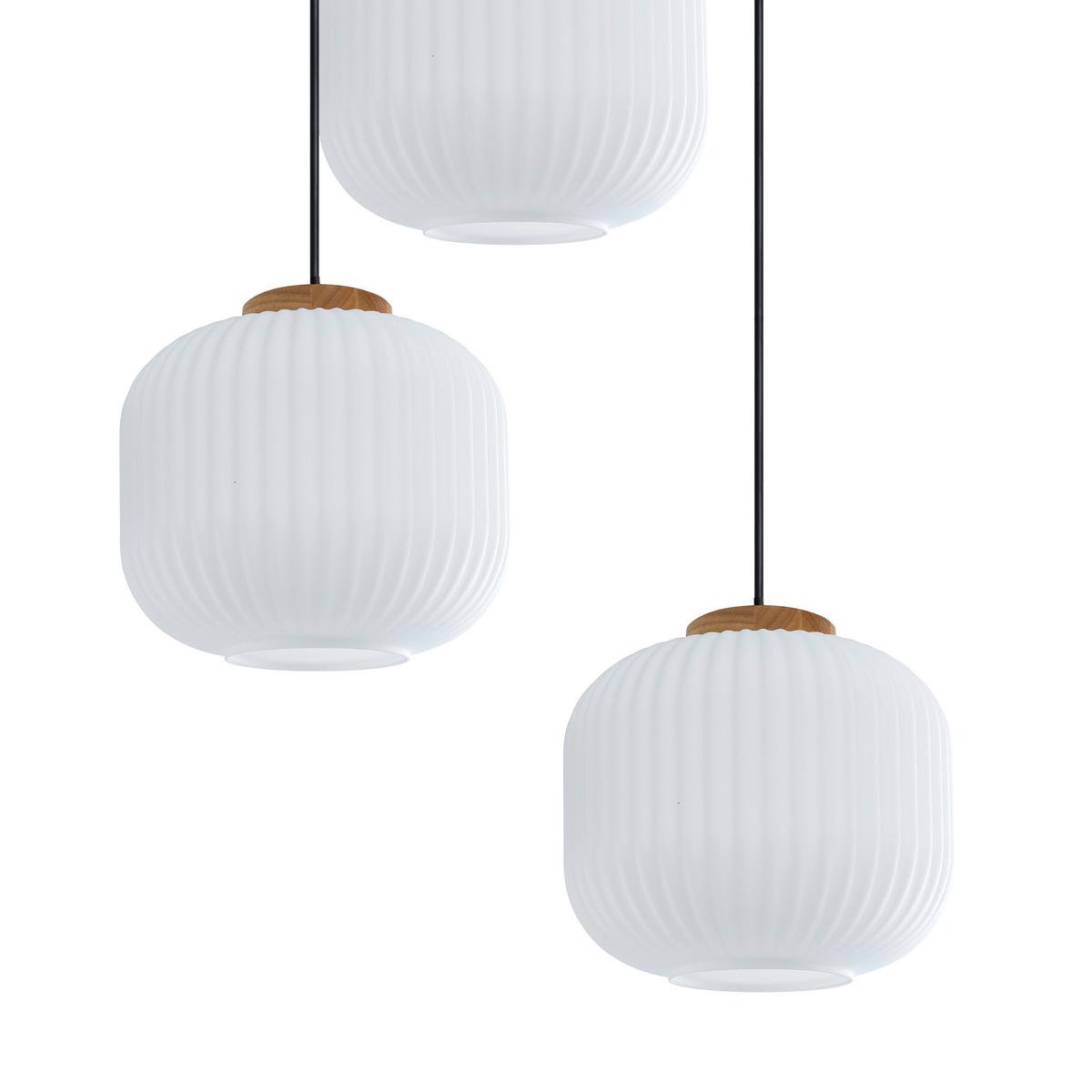 LAMPA WISZĄCA ANNA - biały, Trend, metal/drewno (47.5/120cm) - Collett's Monde