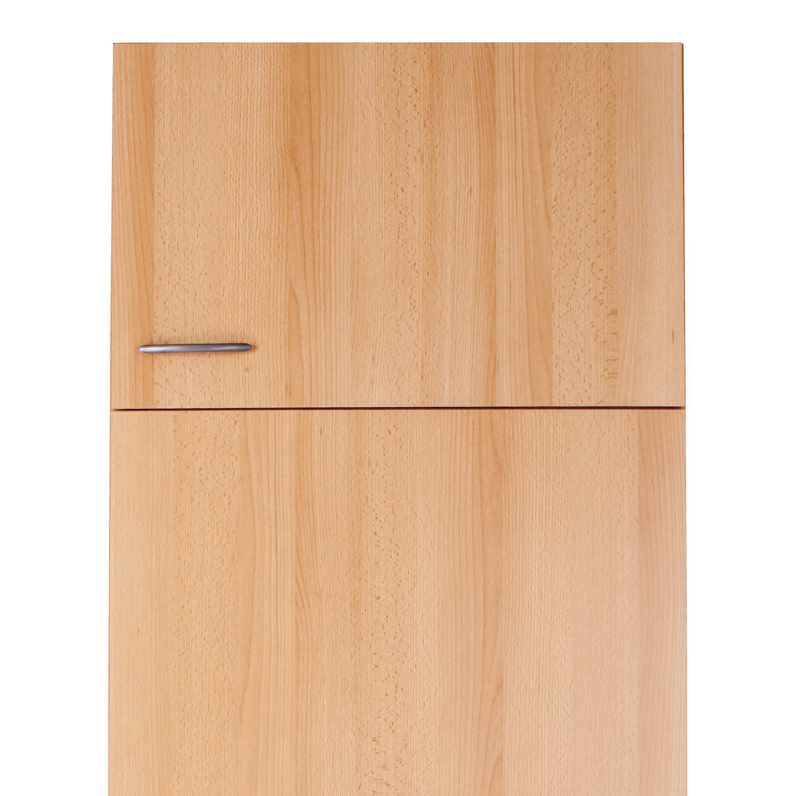 Geräteumbauschrank "Nano" , Buche - Edelstahlfarben/Buchefarben, MODERN, Holzwerkstoff/Kunststoff (60/200/57cm) - FlexWell