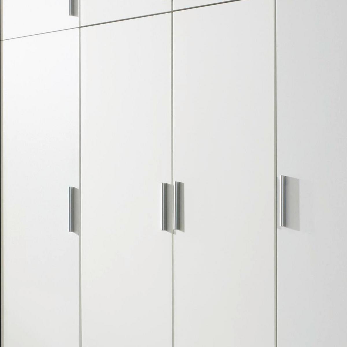Ormar S Klasičnim Vratima Hildesheim - bijela/siva, Design, drvni materijal/plastika (185/231/56cm) - Modern Living