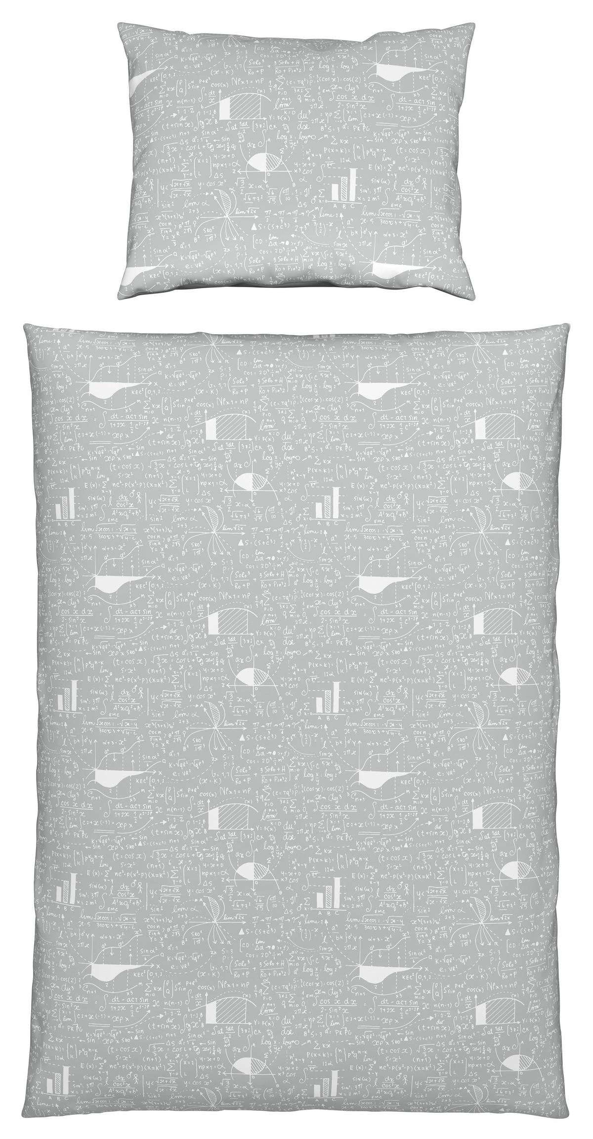 Bettwäsche Sheldon in Grau ca. 140x200cm - Grau, Textil (140/200cm) - Modern Living