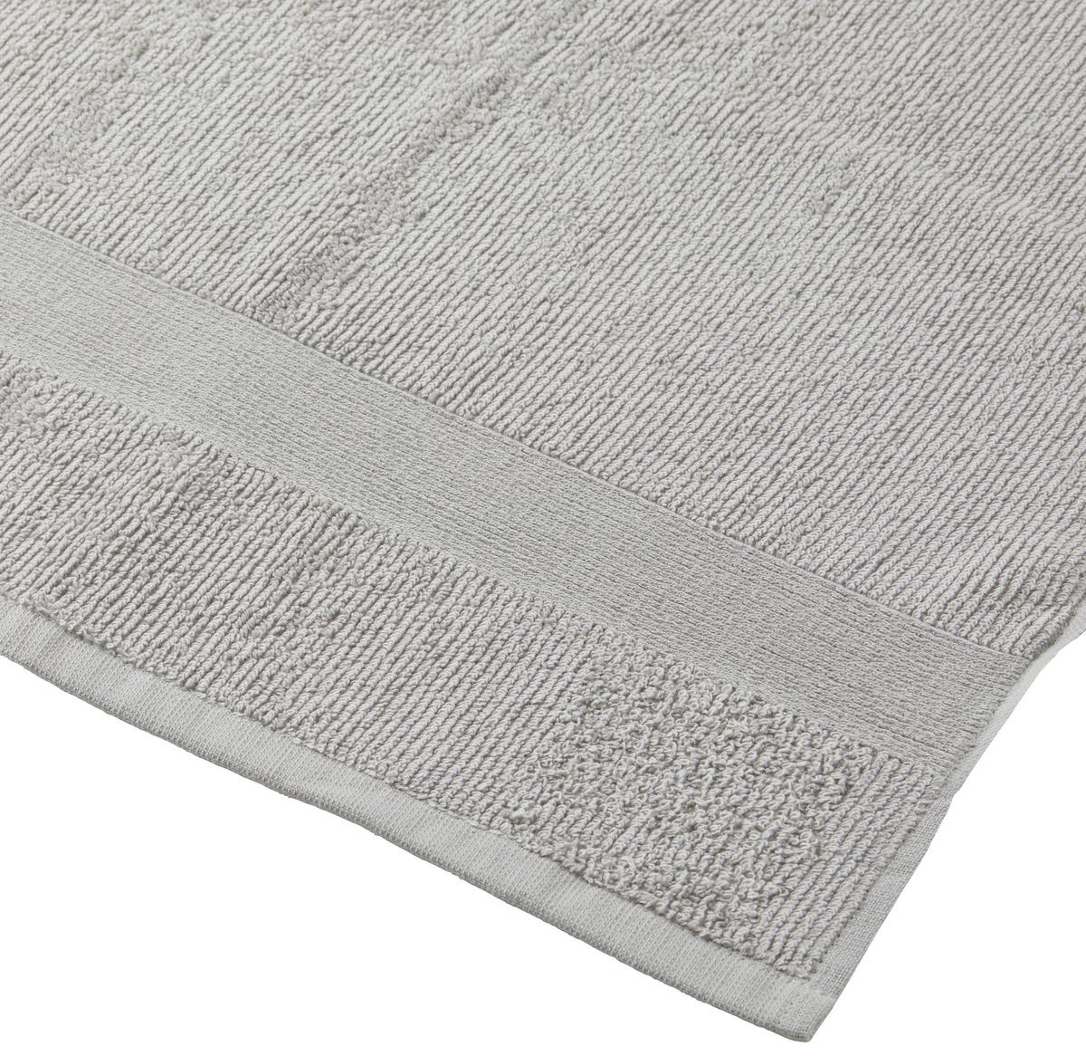Handtuch Bio Hanna in Grau ca. 50x100cm - Grau, Natur, Textil (50/100cm) - ecoTree