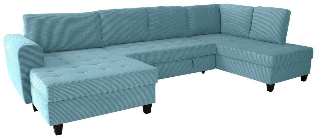 Canapea modulara MORITZ - albastru deschis, Trend, textil (155/324/178cm) - Modern Living