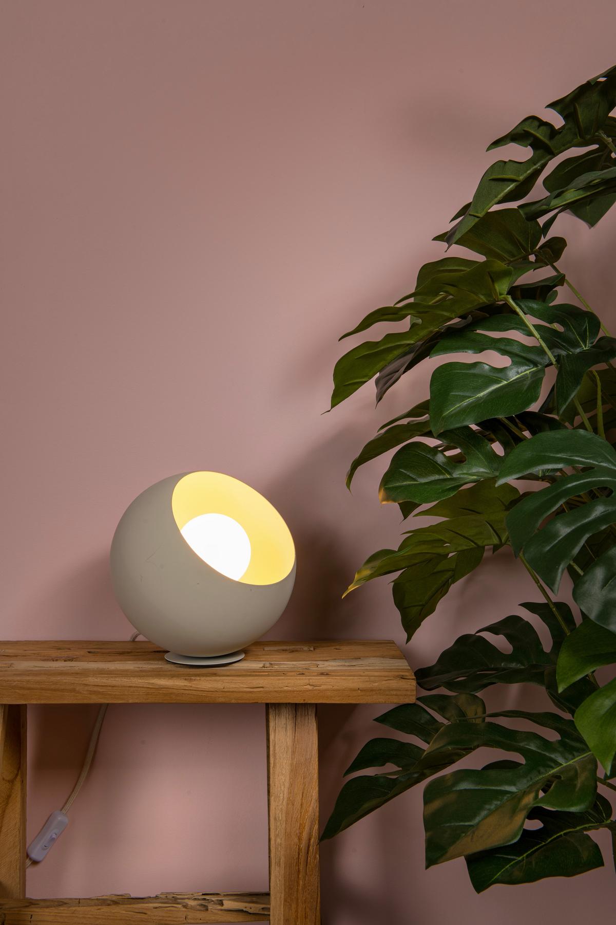 LAMPA STOŁOWA 51500/20/38 - DOREDOS - biały, Design, metal (20/20/20cm) - Lucide