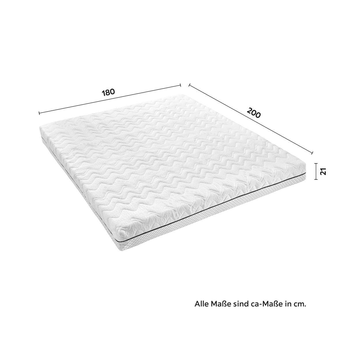 Komfortschaummatratze WARM/CHILL - Weiss, Modern (180/200cm)