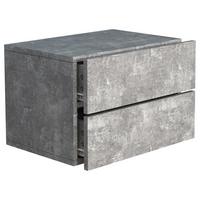 Nachtkästchen USAL L 45 Beton-Grau - Grau, MODERN, Holzwerkstoff (45/30/32cm) - MID.YOU