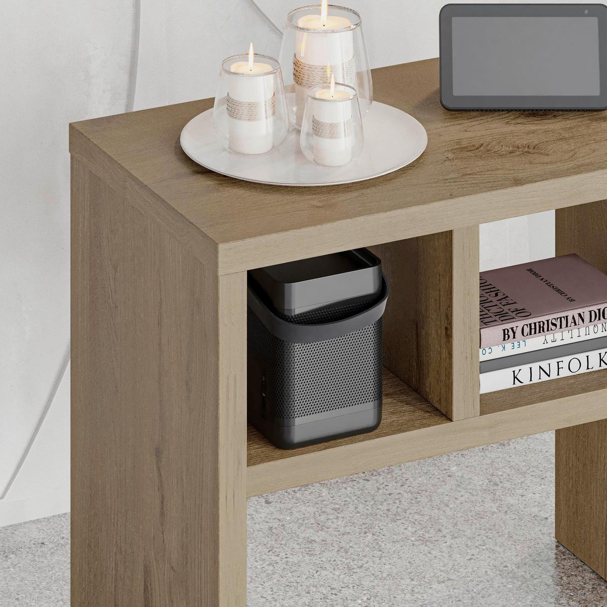 Beistelltisch Komoti ca. 50x45x30 cm Sonoma Eiche - Sonoma Eiche, Design, Holzwerkstoff (50/45/29.5cm) - Livetastic