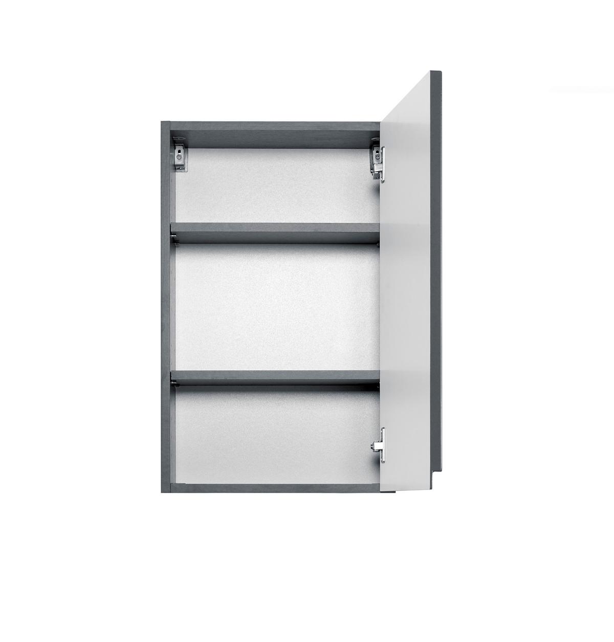 Hängeschrank in Grau 'Cardiff' - Grau, Design, Holzwerkstoff (40/64/20cm) - Held