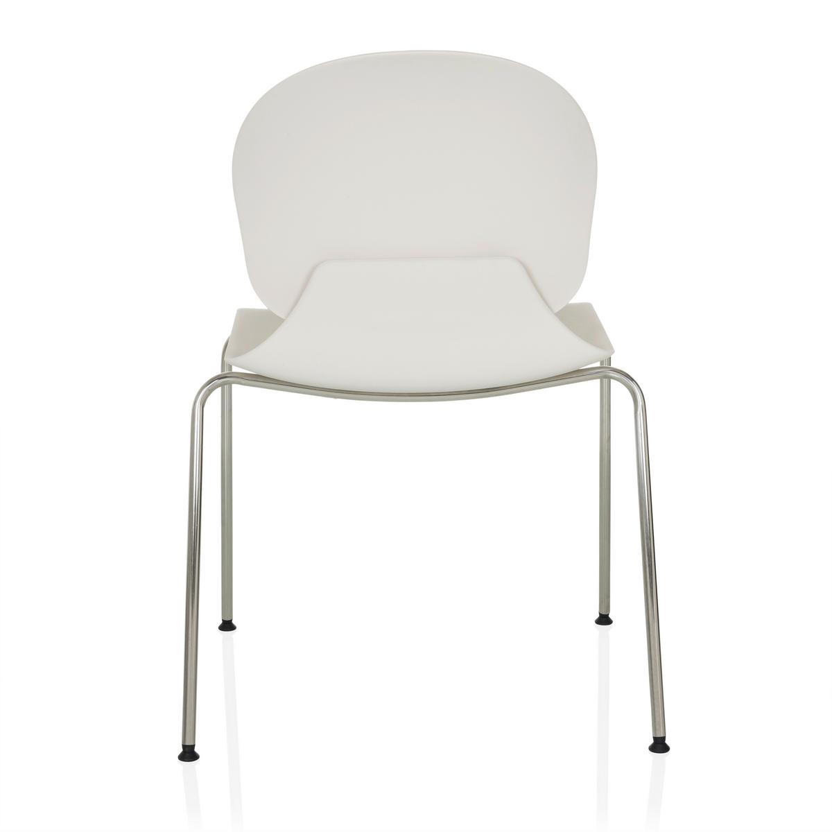 Konferenčni Stol T36 Vi, Bela - srebrne barve/bela, Moderno, kovina/umetna masa (56/80/54cm) - MID.YOU