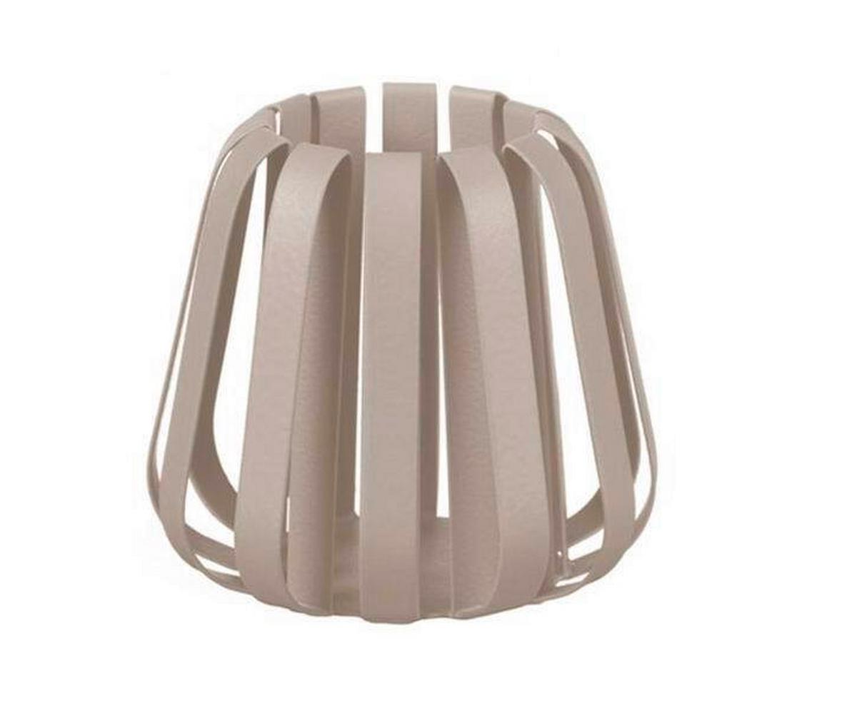Windlicht Luisa in Sandfarben - Sandfarben, Romantik / Landhaus, Metall (12/10,5cm) - Mömax