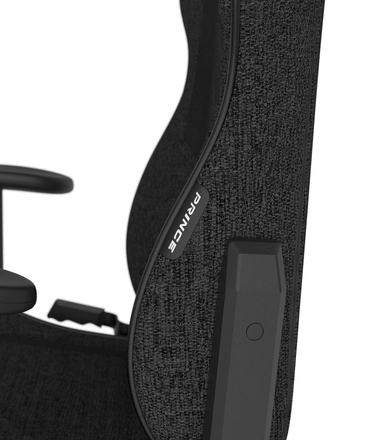 Gamingstuhl Prince Schwarz - Schwarz/Weiß, KONVENTIONELL, Kunststoff/Textil (70/132/70cm) - Dxracer