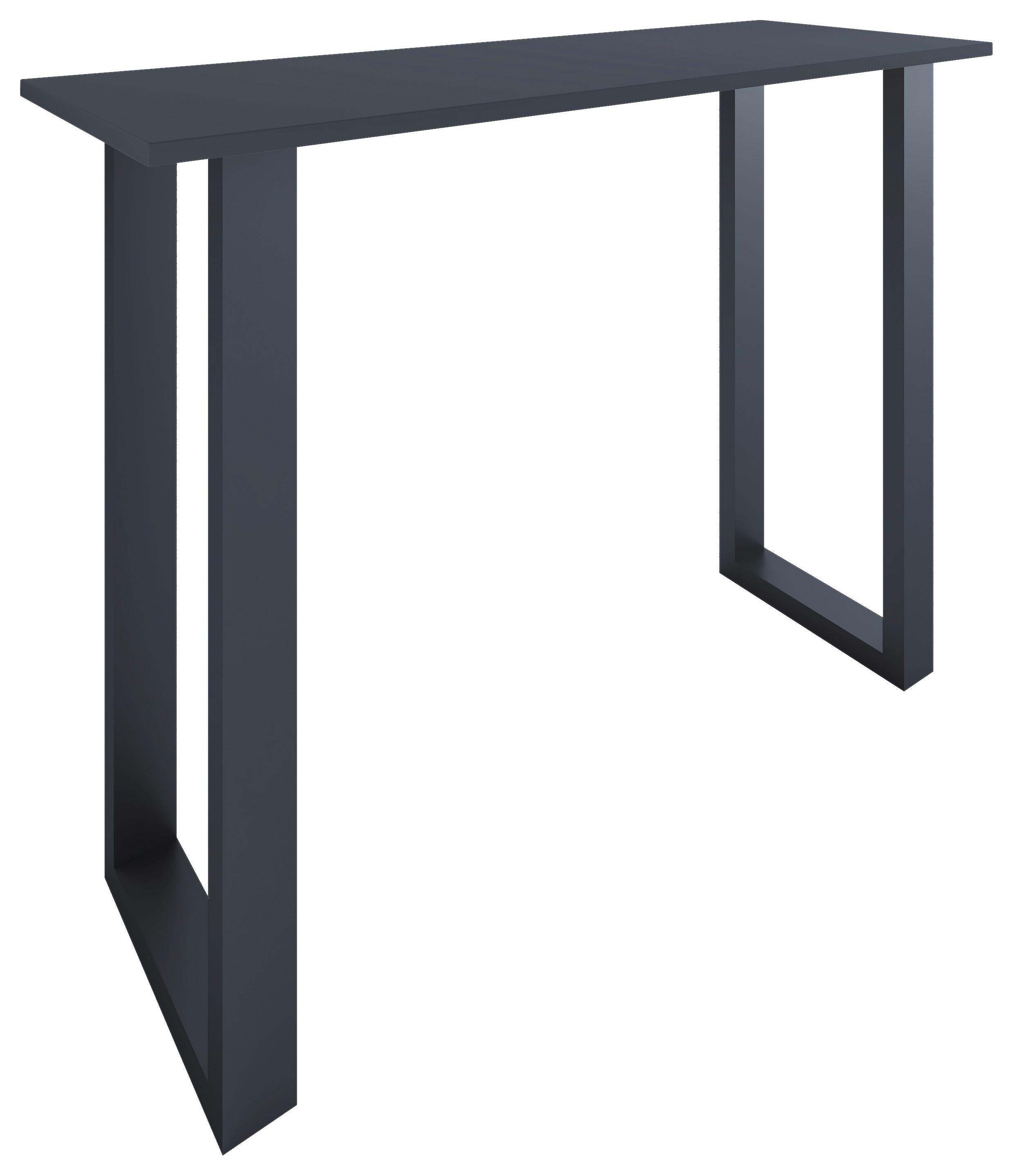 Barska Miza Xona, Antracit, Črna, 140x50cm - črna/antracit, Konvencionalno, kovina/leseni material (140/50/102cm)