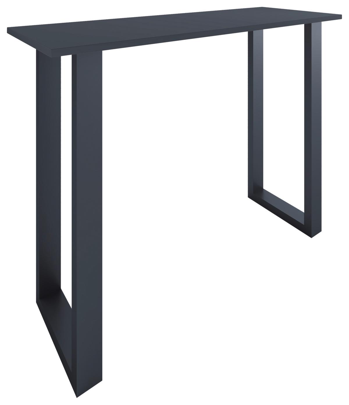 Barska Miza Xona, Antracit, Črna, 140x50cm - črna/antracit, Konvencionalno, kovina/leseni material (140/50/102cm)