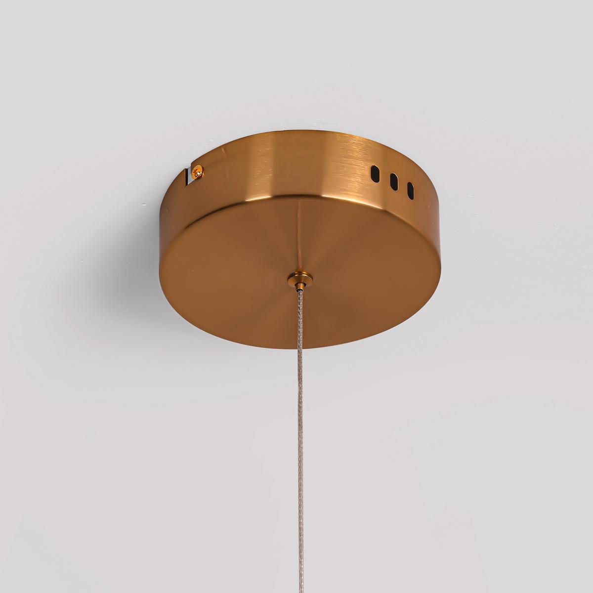 Led-hängeleuchte Lp-2345/1ps Meleca - Goldfarben, Design, Metall (160/15/130cm)