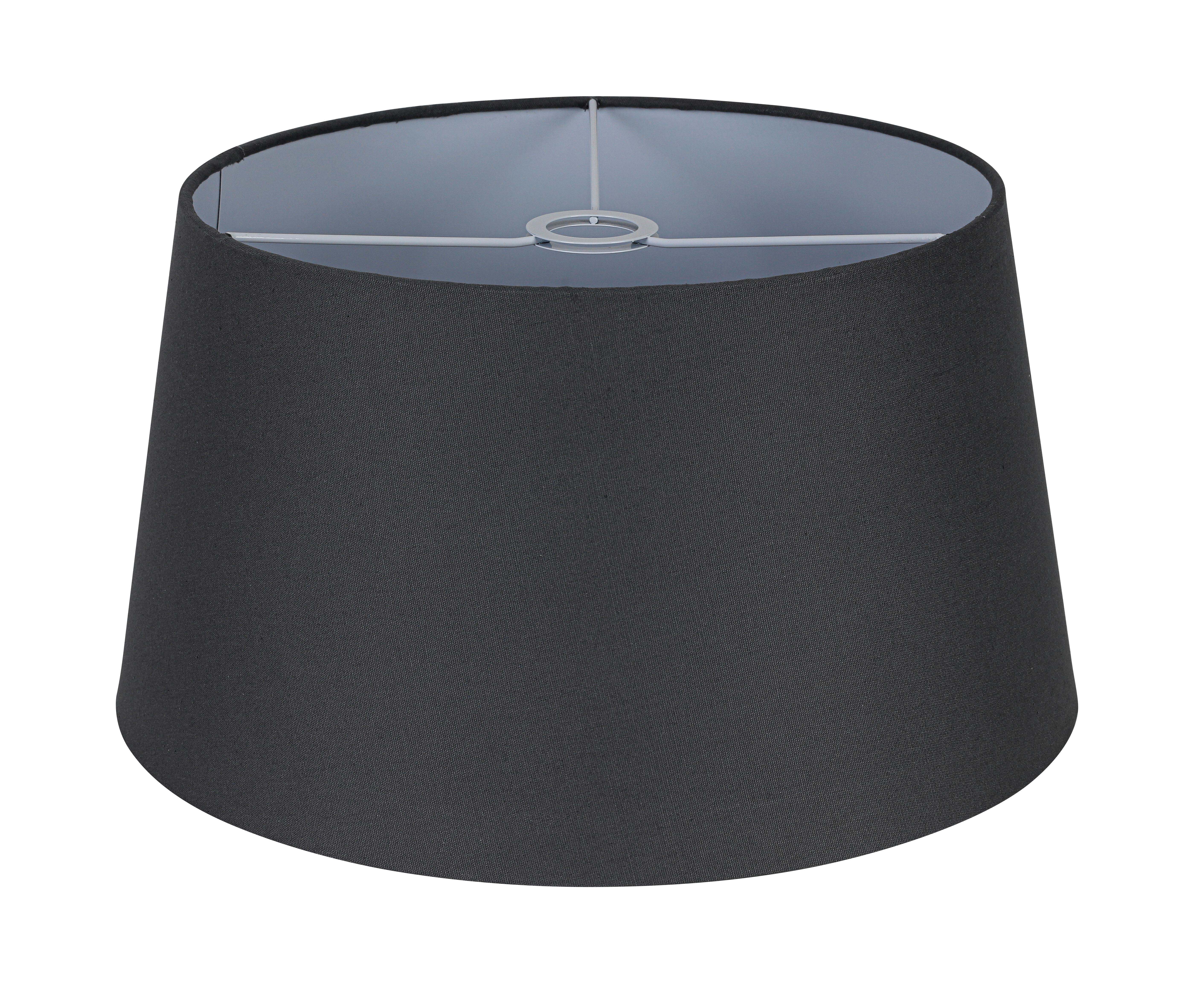 LAMPSKÄRM EMIL - vit/grå, Modern, metall/textil (45/45/24cm) - Mömax