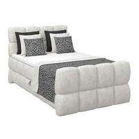 Postelja Boxspring Brisbane, Krem Barva, 140x220 - črna/krem barve, Trend, kovina/umetna masa (140/220cm) - Premium Living