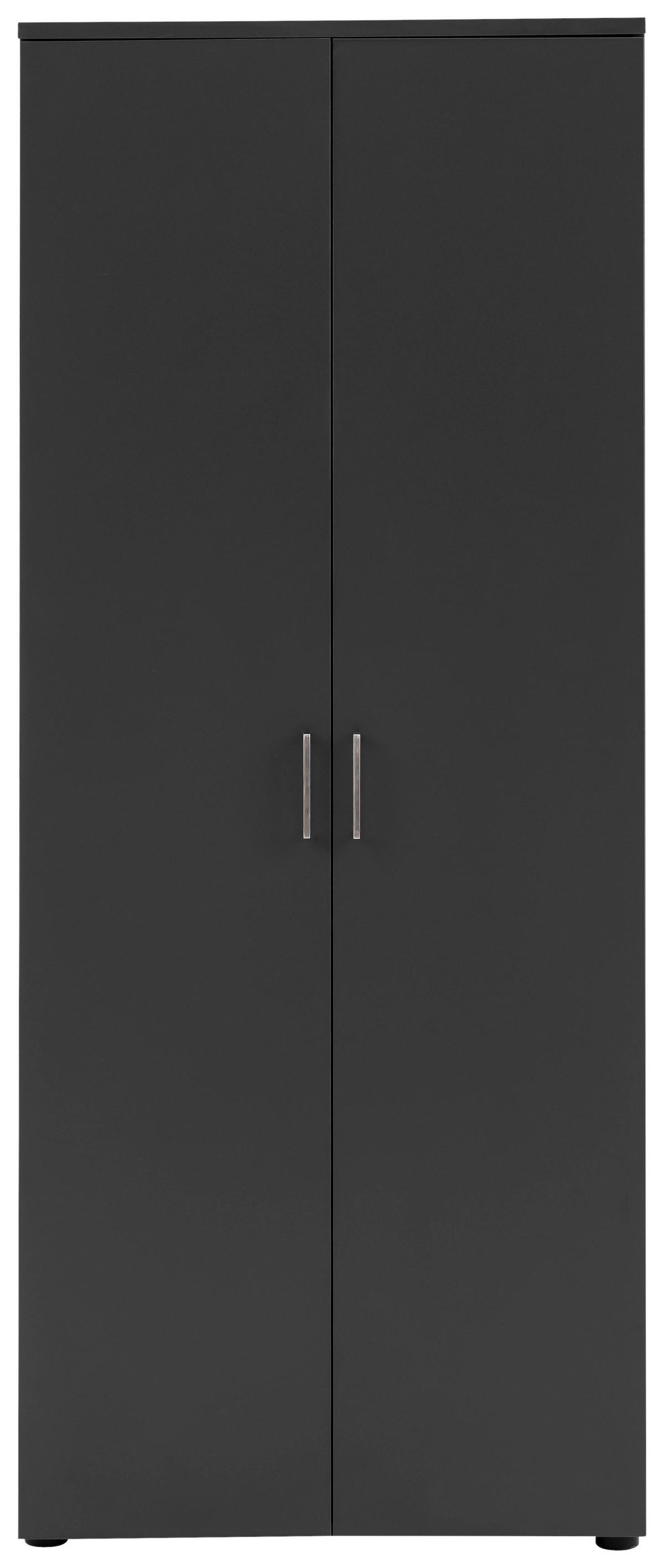 Aktenschrank Set H800T2 Anthrazit ca. 80,2x199,7x41cm - Anthrazit, MODERN, Holzwerkstoff (80,2/199,7/41cm) - MID.YOU