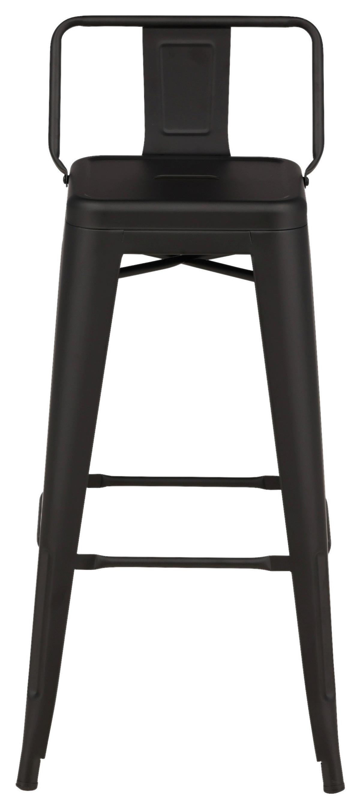 BARHOCKER-SET TEMPE - Schwarz, Design, Metall (43/94/43cm) - Livetastic