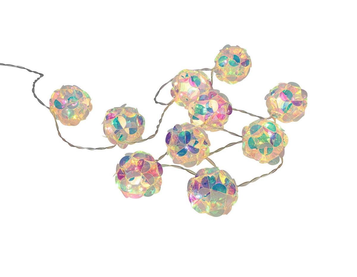 Lichterkette Liebe Perlmutt max. 0,3 Watt - Transparent/Perlmutt, MODERN, Kunststoff (165cm) - Mömax