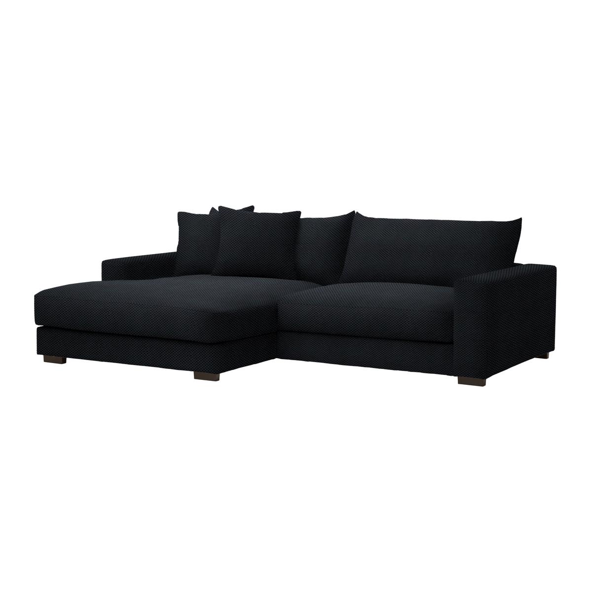 Ecksofa Pedro Schwarz - Schwarz, MODERN, Textil (180/83/265cm) - Mömax