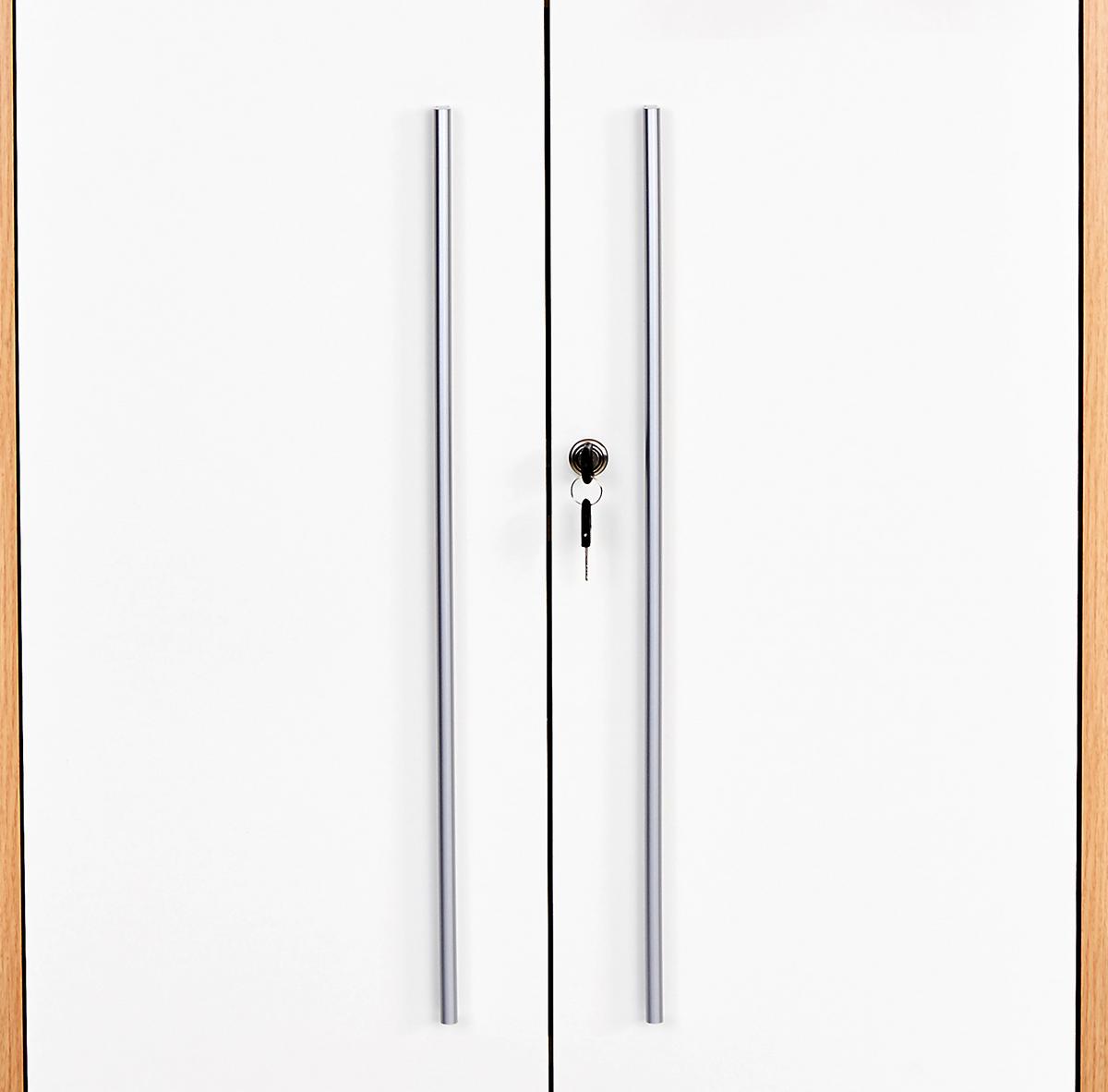 Aktaszekrény 2 Ajtós Profi - tölgyfa színű/fehér, Modern, faalapú anyag (75/220/35cm) - Ondega