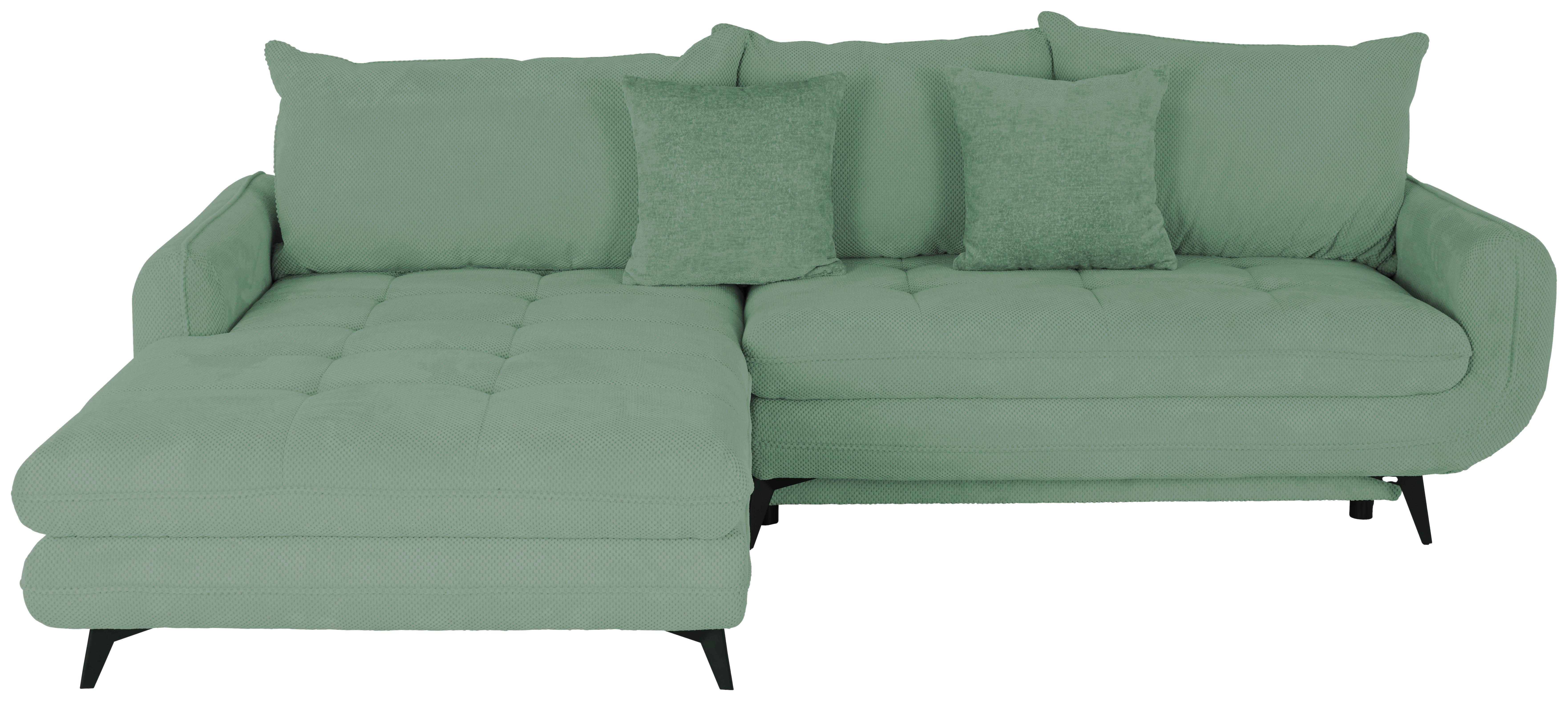Coltar WAVE - verde mentă, Modern, lemn/metal (189/266cm)