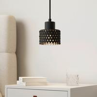 Hängeleuchte Lace Schwarz max. 40 Watt - Schwarz, MODERN, Keramik (12/167cm) - Bessagi Home