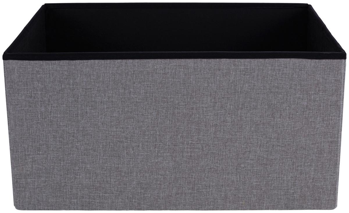 Bancă Franz - gri, Modern, lemn/textil (70/38/38cm) - Modern Living