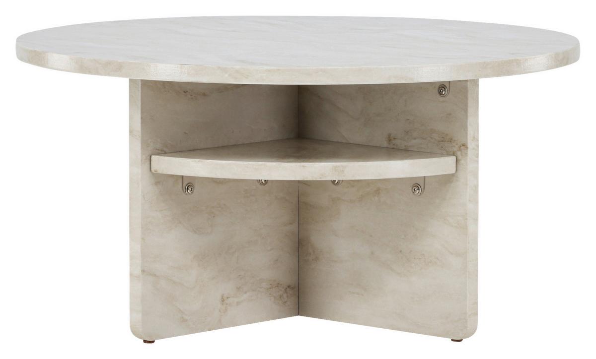 Couchtisch Ålesund ca. 85x85x42 cm Beige - Beige, Design, Holzwerkstoff (85/85/42cm) - Livetastic