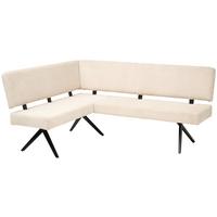 ŁAWKA NAROŻNA CHIOS - beżowy/czarny, Konventionell, metal/tkanina (150/190cm) - Livetastic