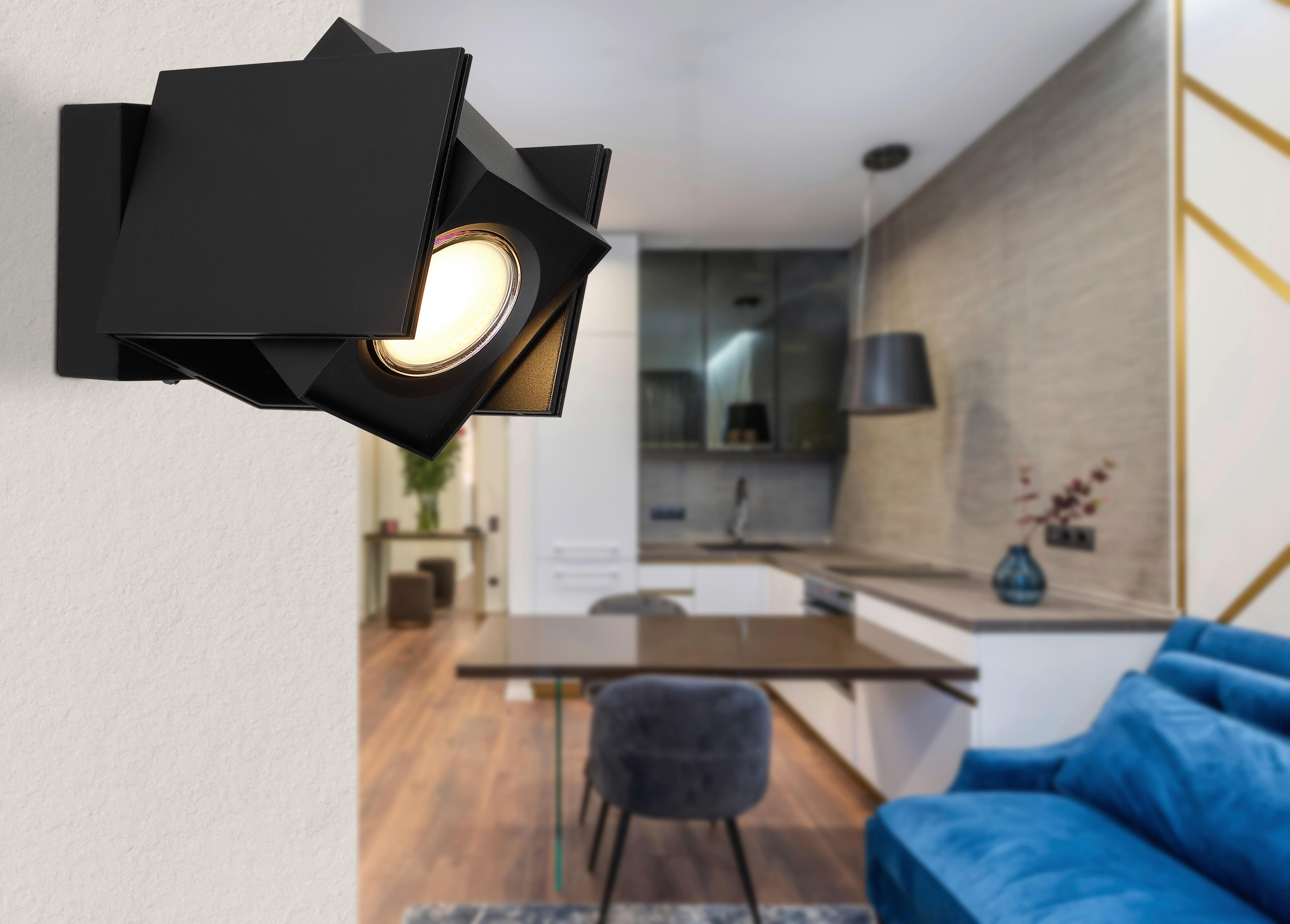 Strahl Rory max. 5 Watt - Schwarz, Design, Metall (7,8/8,4/15,7cm) - Globo